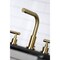 Kingston Brass FSC8953CML Manhattan Widespread Bathroom Faucet W/ Brass Pop-Up, Brass FSC8953CML - alternate 2